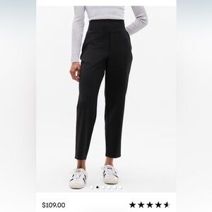 Athleta Black High-Waist Tailored Pants